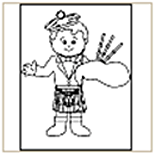 Bagpiper Coloring Page