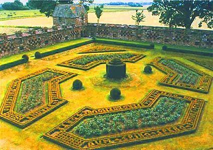 Photo of the Formal Gardens at Edzell Castle